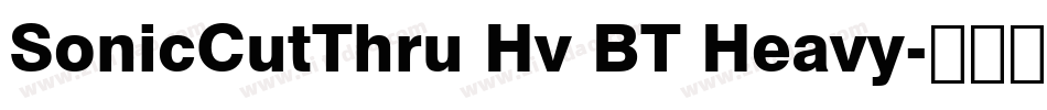 SonicCutThru Hv BT Heavy字体转换